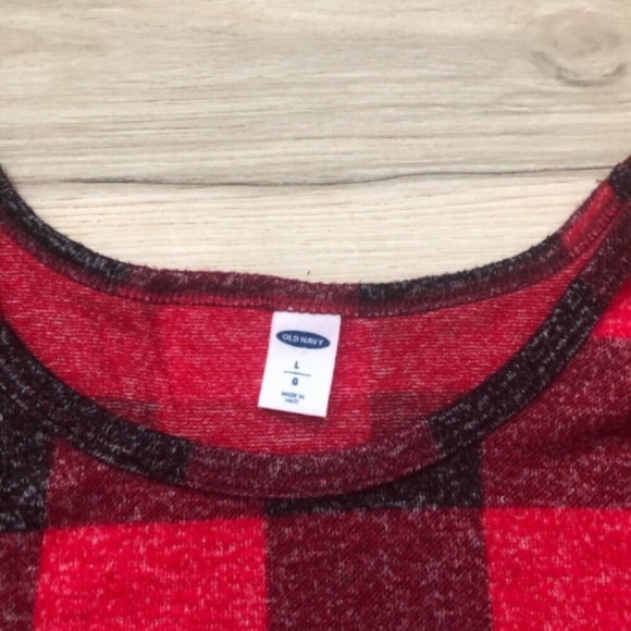 MASSIVE $10 SALE Old Navy Buffalo Plaid Long Sleeve Lounge Top - Picture 5 of 6
